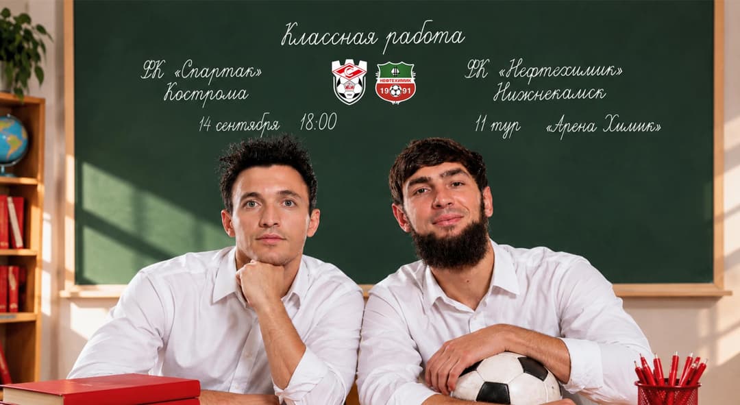 Матчевая программа ФК «Спартак» Кострома – ФК «Нефтехимик» Нижнекамск, 14 сентября, 11-й тур, Лига PARI