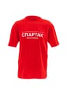 Футболка красная с надписью СПАРТАК
