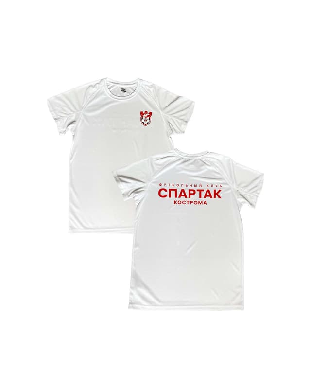 Футболка с логотипом белая сетка